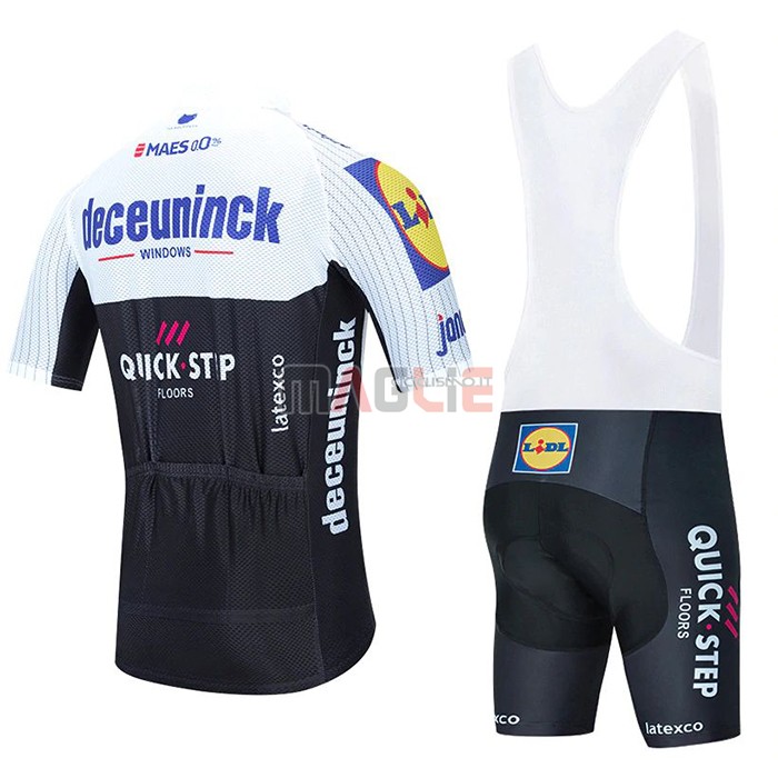 Maglia Deceuninck Quick Step Manica Corta 2020 Bianco Nero